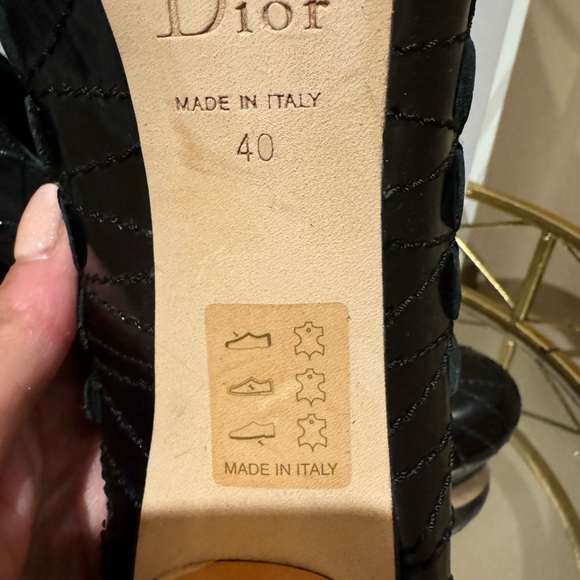 Christian Dior leather mules w/box - Picture 7 of 8